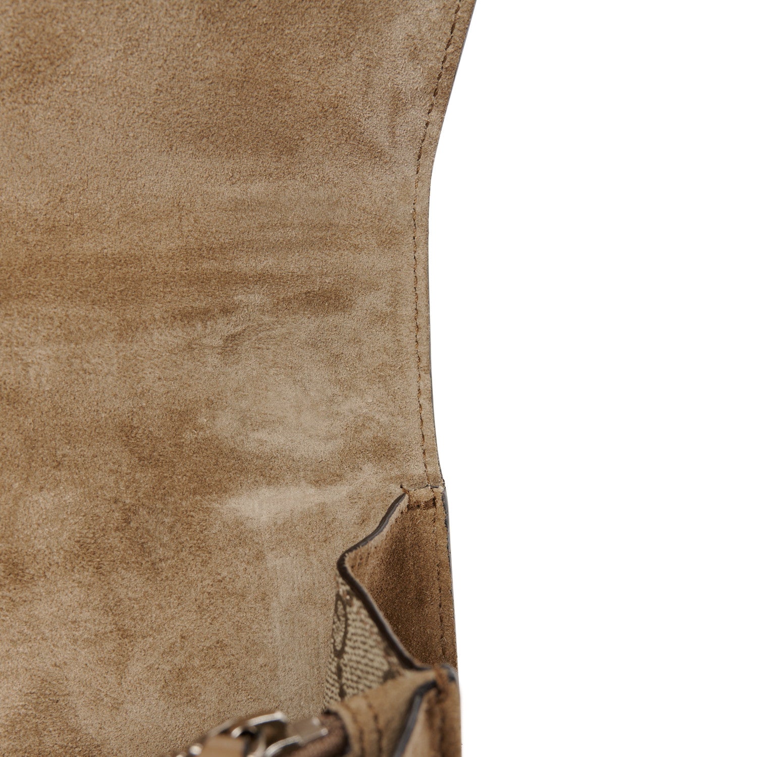 Gucci GG Supreme Monogram Medium Dionysus Shoulder Bag Taupe 11 of 12