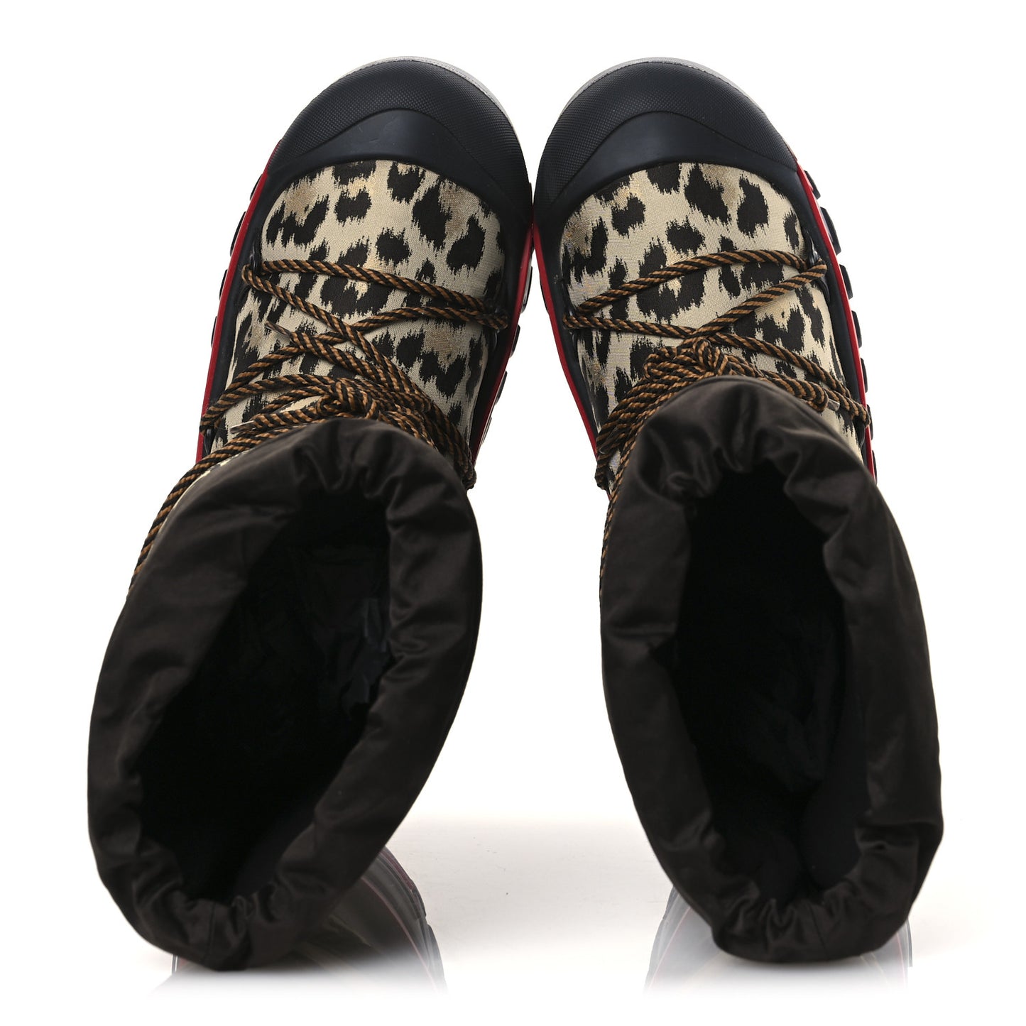 Oblique Leopard Nylon DiorAlps Boot 41 - 42 Beige