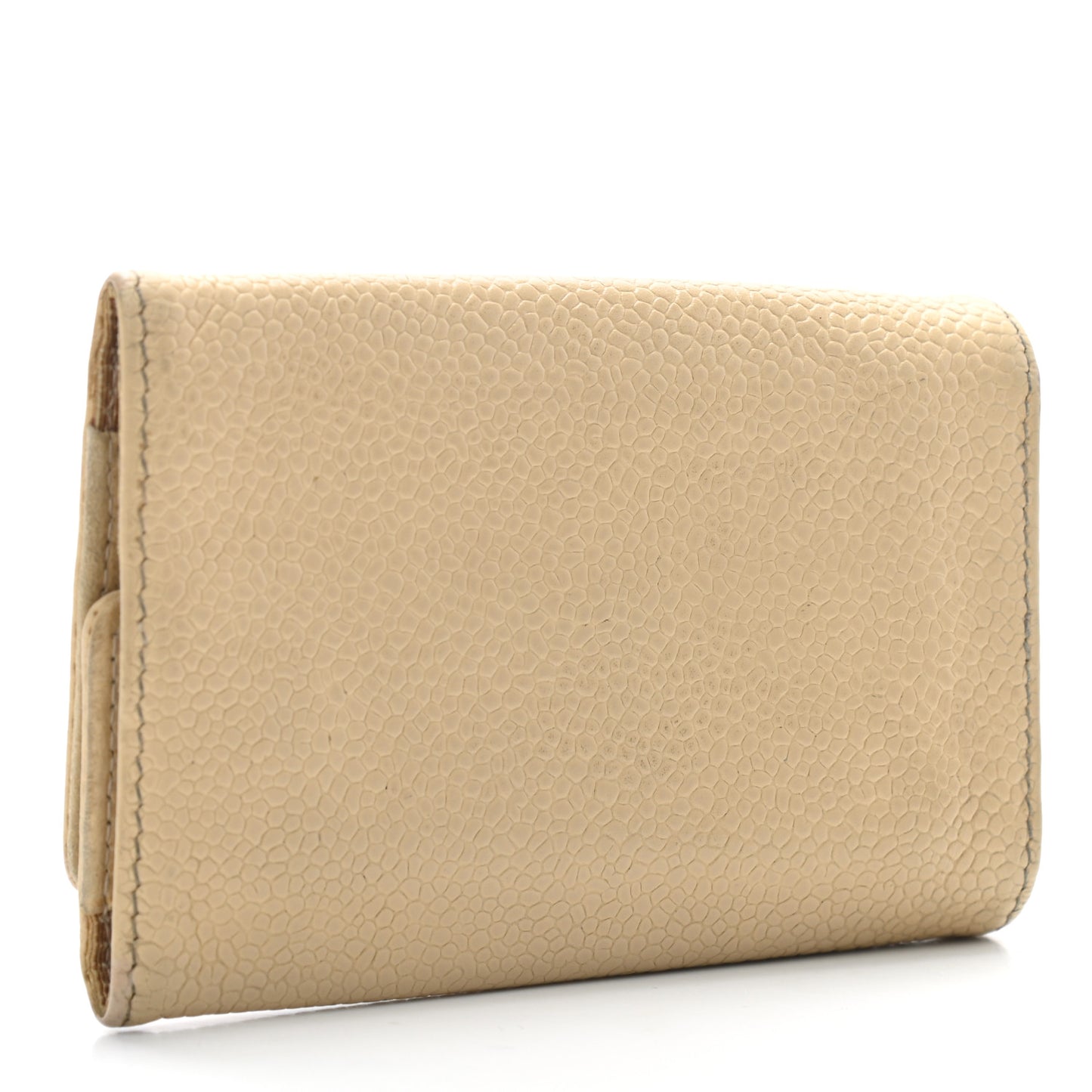 Caviar Timeless CC 6 Key Holder Case Beige