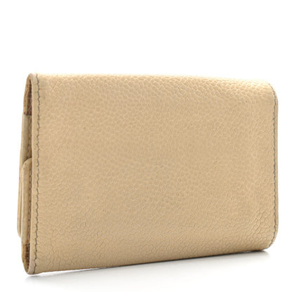 Chanel Caviar Timeless CC 6 Key Holder Case Beige 3 of 6