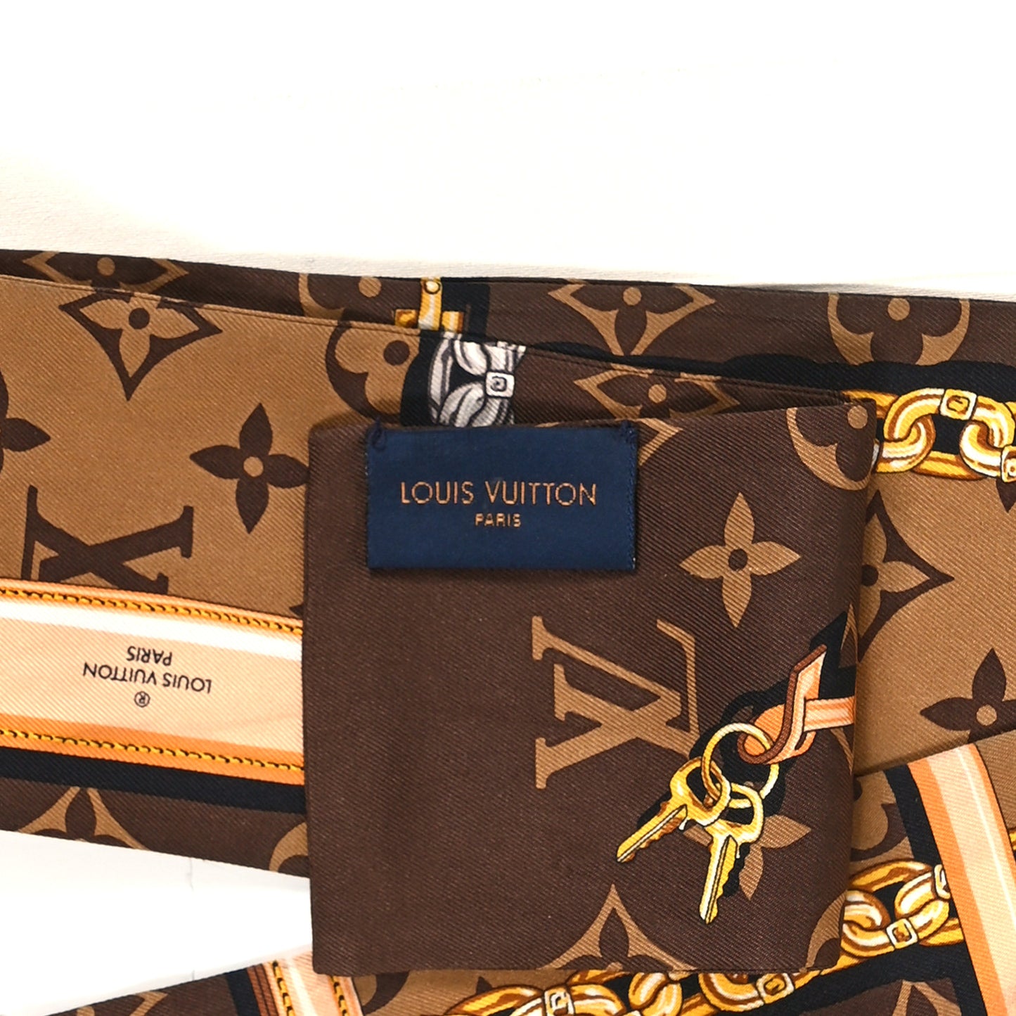 Silk Monogram Confidential Bandeau Brown