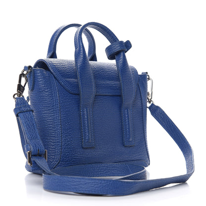 3.1 Phillip Lim 3.1 Textured Calfskin Mini Pashli Satchel Cobalt 2 of 11