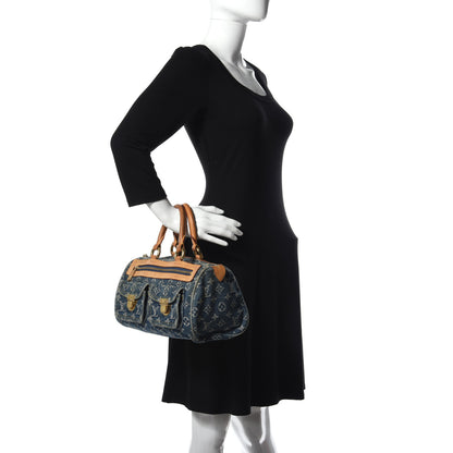 Louis Vuitton Monogram Denim Neo Speedy Blue 2 of 11
