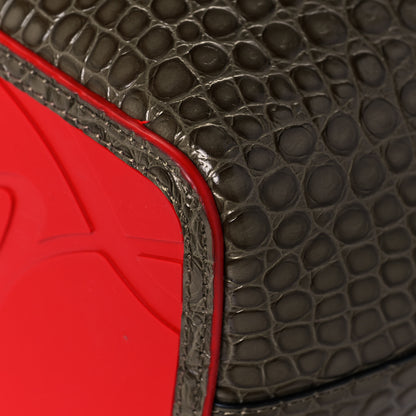 Christian Louboutin Crocodile Embossed Calfskin Spiked Small Cabarock Shopper Tote Silex 11 of 12