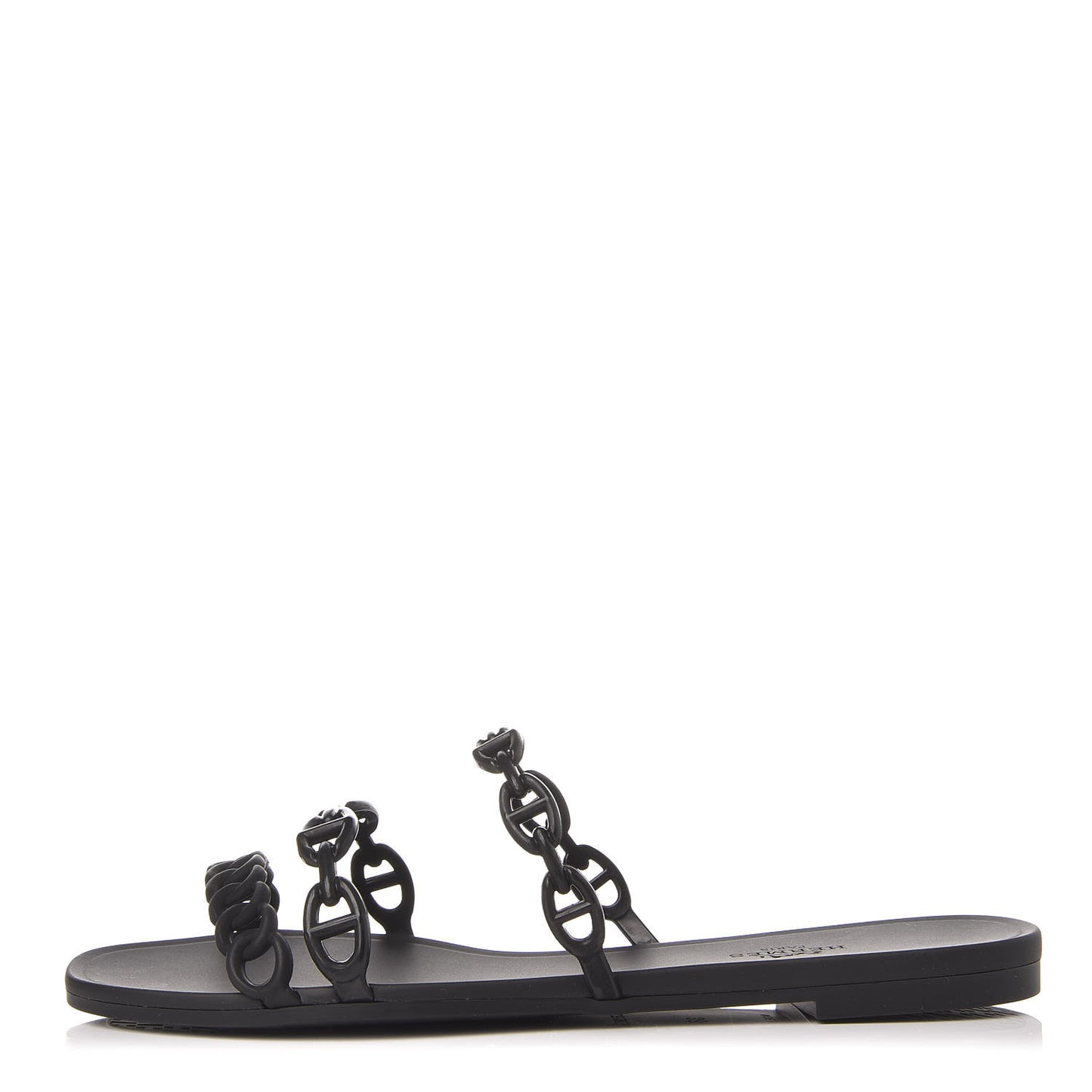 Rubber Chaine d'Ancre Rivage Sandals 38 Black