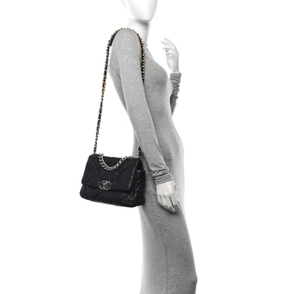 Chanel Goatskin Quilted Medium Chanel 19 Flap Black 2 of 10