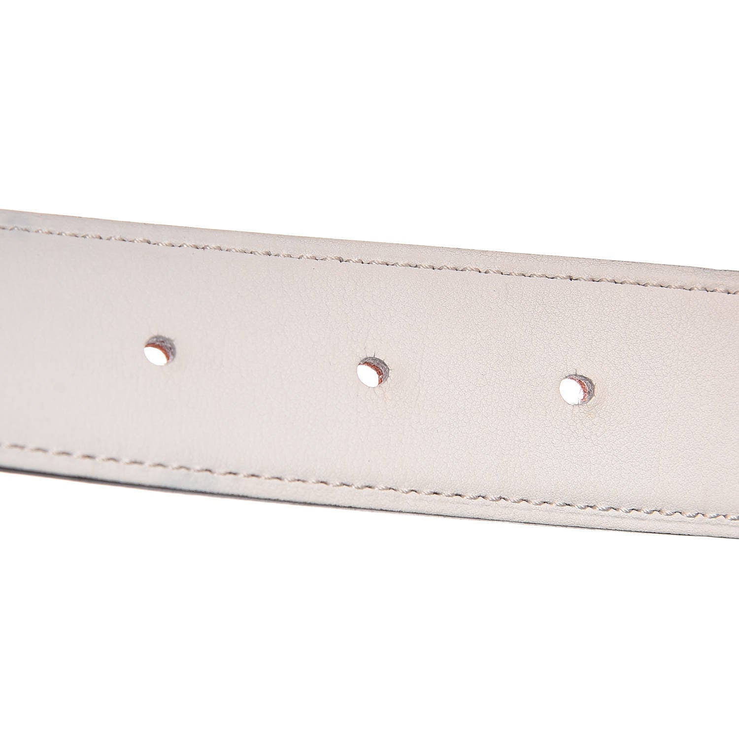 Hermes Epsom Swift 32mm H Belt Strap 85 Orange Craie 5 of 8