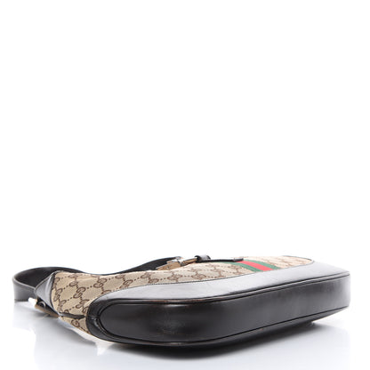 Gucci Monogram Web Jackie O Hobo Dark Brown 4 of 17