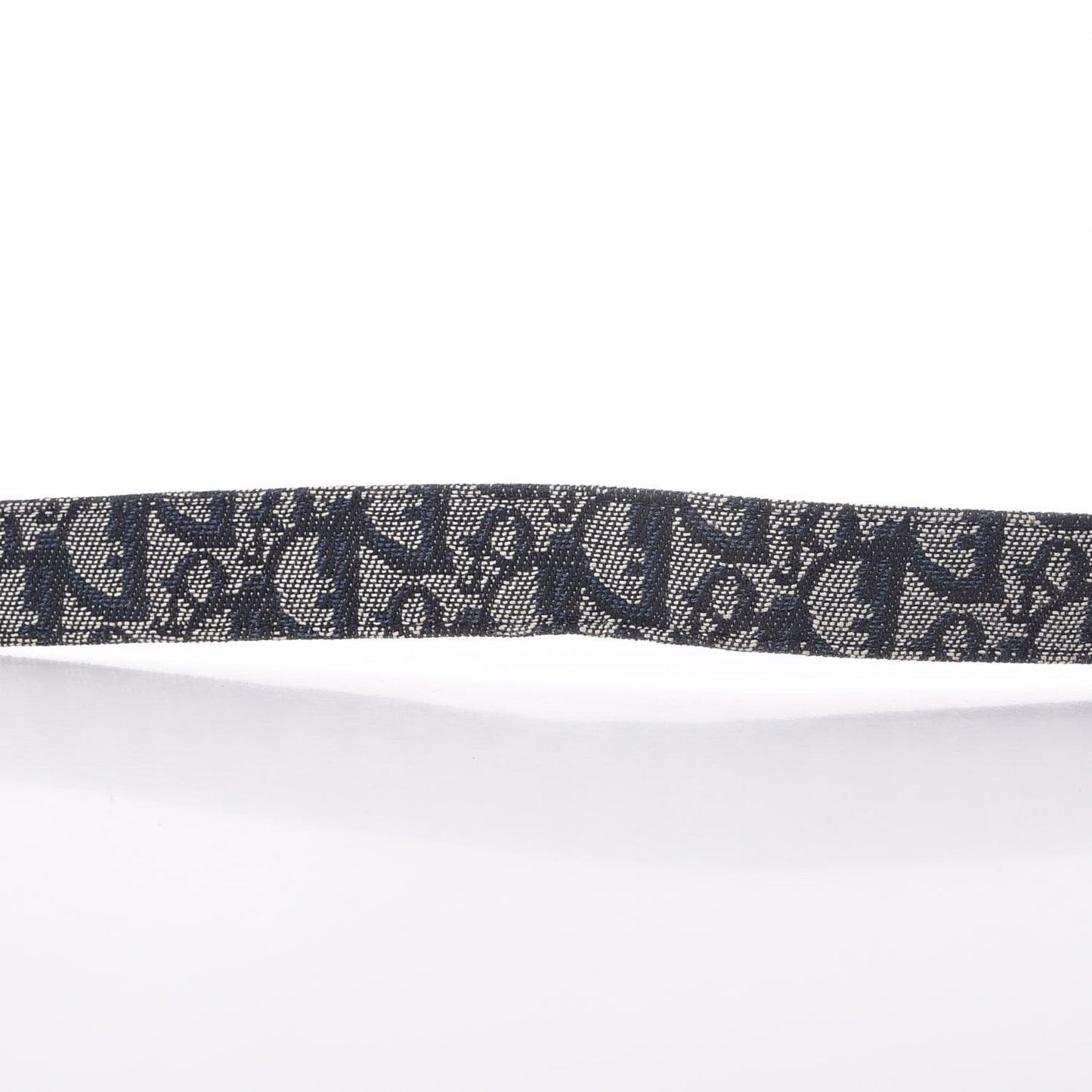 Canvas Monogram Logo Belt 85 Blue