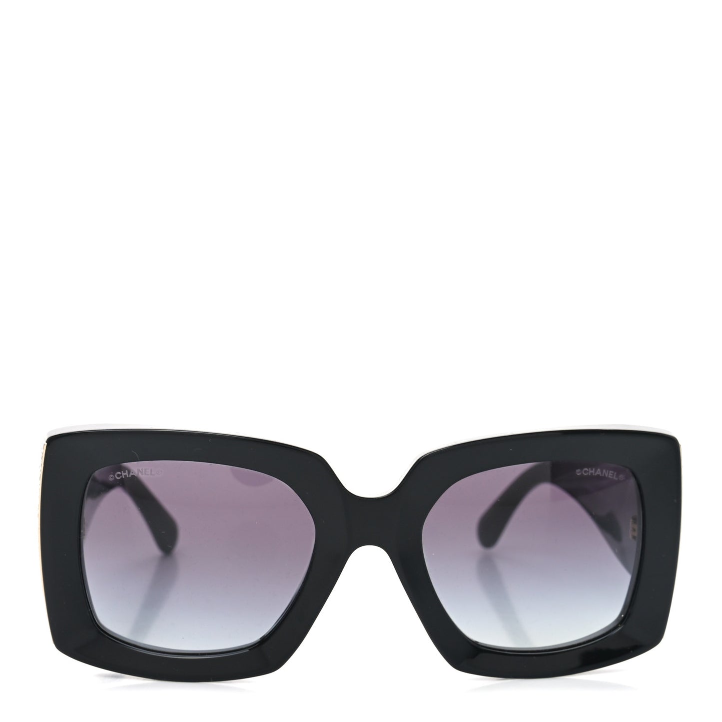 Acetate Rectangle Sunglasses 5435 Black