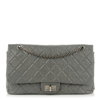Chanel Aged Calfskin Quilted 2.55 Reissue 227 Flap Grey 1 of 8