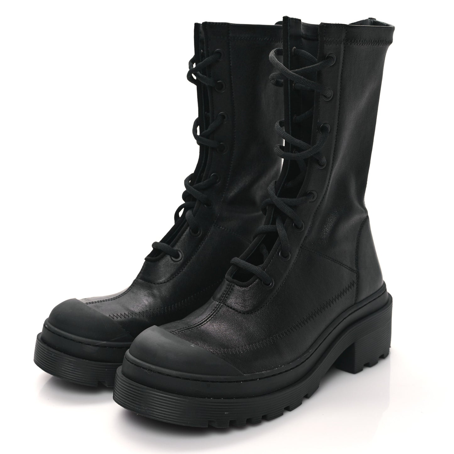 Nappa Stretch Dior Arcade Boots 37.5 Black