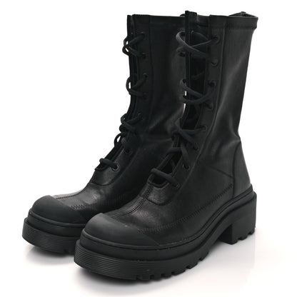 Christian Dior Nappa Stretch Dior Arcade Boots 37.5 Black 3 of 10
