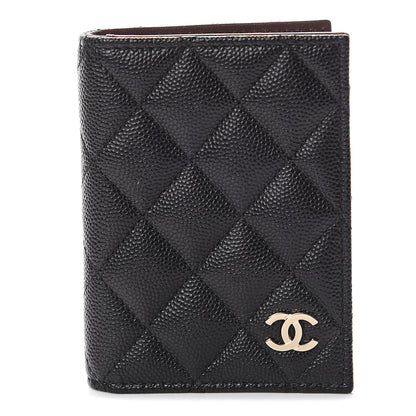 Chanel Caviar Quilted Card Holder Wallet Black 1 of 7