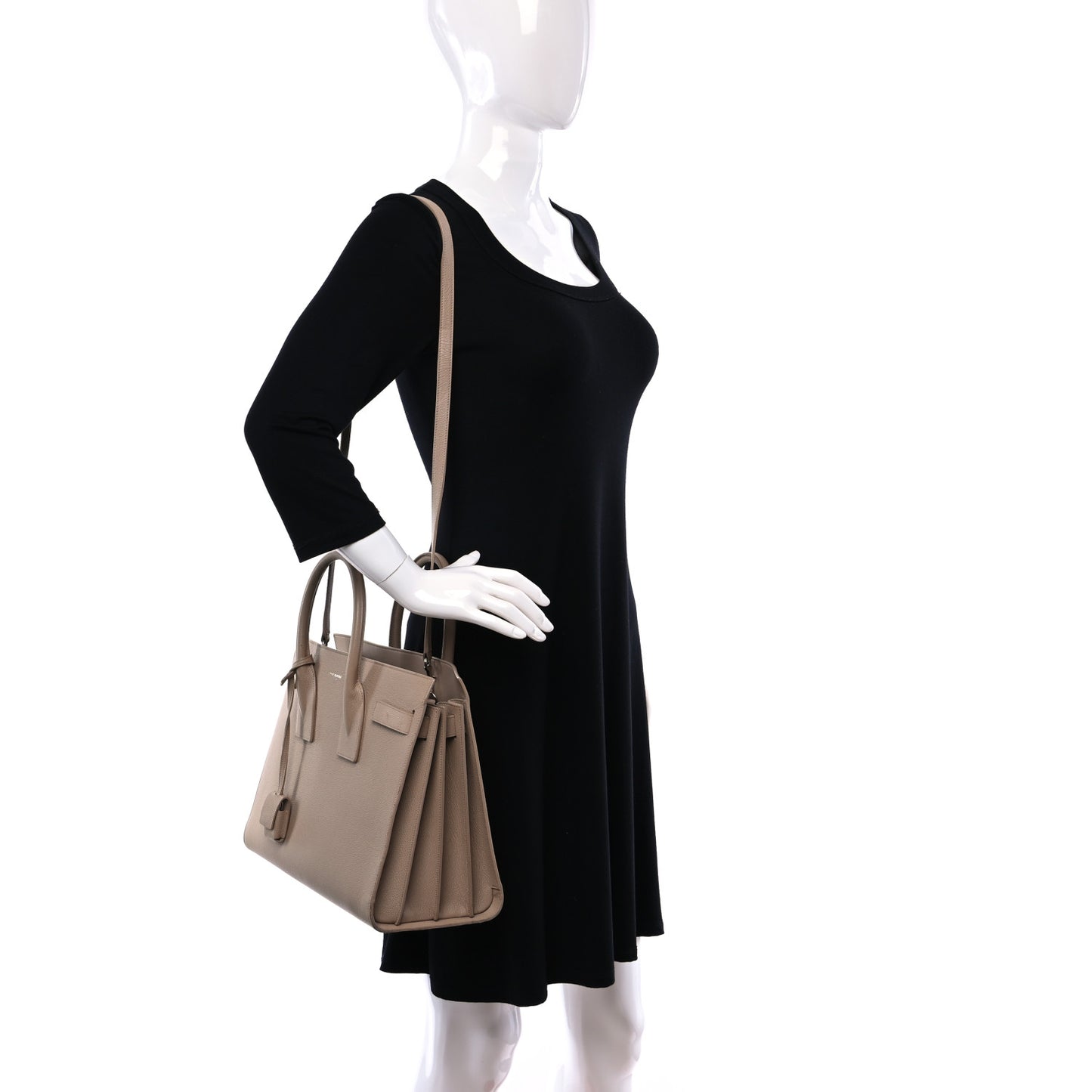 Grained Calfskin Small Sac De Jour Nude Powder