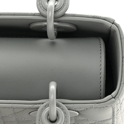 Christian Dior Ultra Matte Calfskin Cannage Small My ABCDior Lady Dior Gray 11 of 12