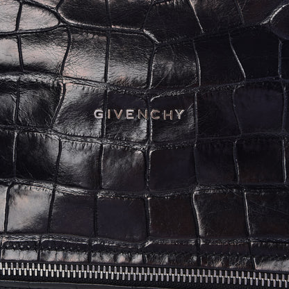 Givenchy Calfskin Crocodile Embossed Small Pandora Black 10 of 12