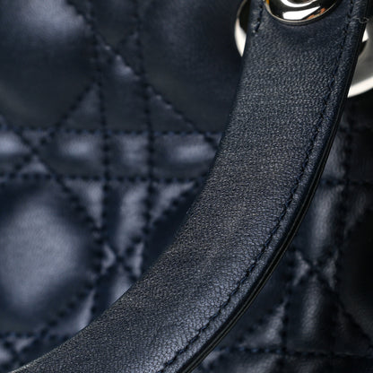 Christian Dior Lambskin Cannage Medium Lady Dior Navy Blue 9 of 9