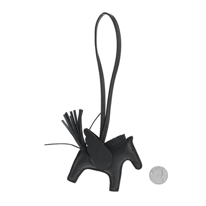 Hermes Milo Lambskin Grigri Rodeo Pegase Horse Bag Charm PM Ardoise 2 of 5
