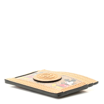 Gucci X DISNEY Mini Vintage GG Supreme Monogram Mickey Mouse Card Holder Beige Vintage Sun Oil 7 of 8