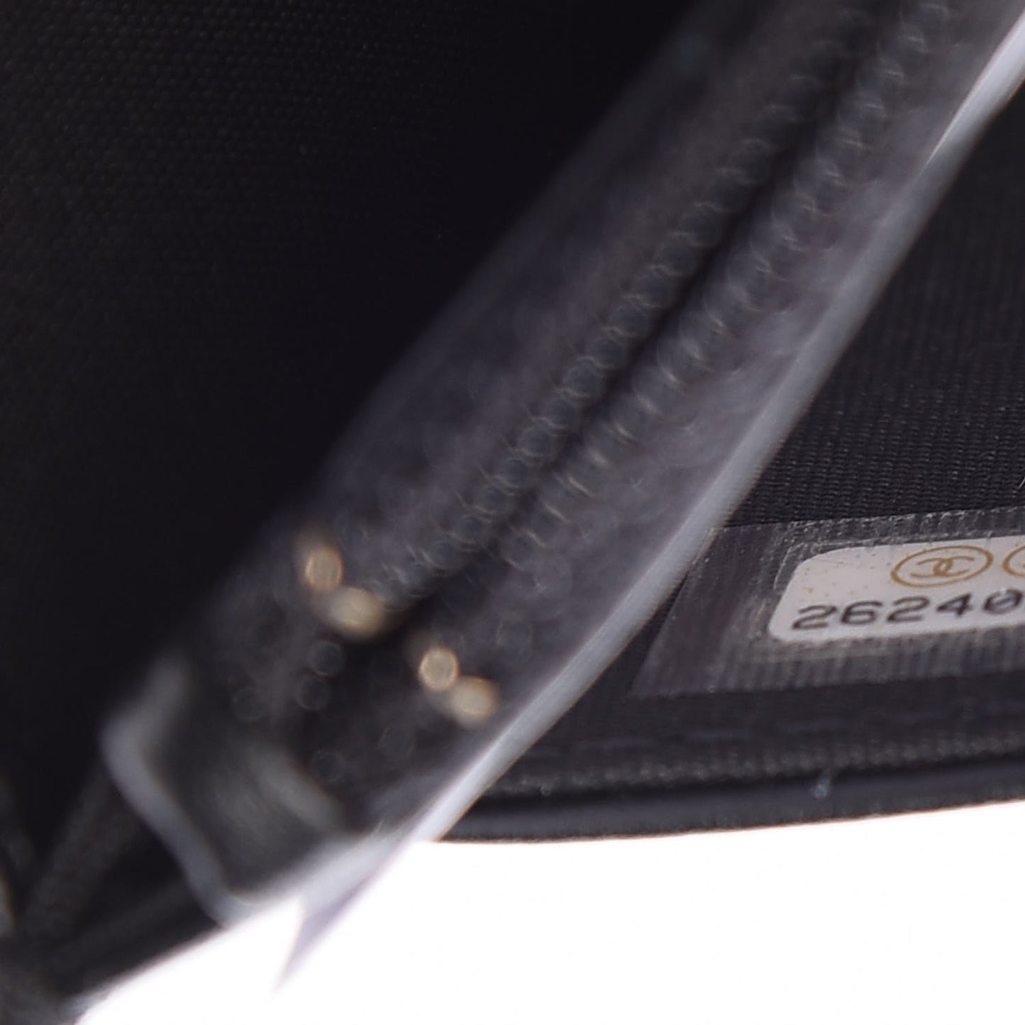 Caviar Quilted Boy Wallet On Chain WOC Black