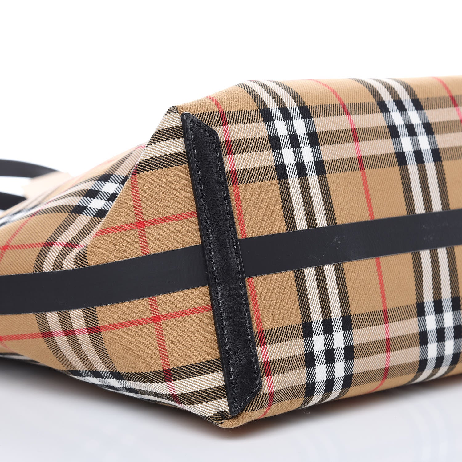 Burberry Vintage Check Medium The Giant Reversible Tote Antique Yellow Bright Red 9 of 15