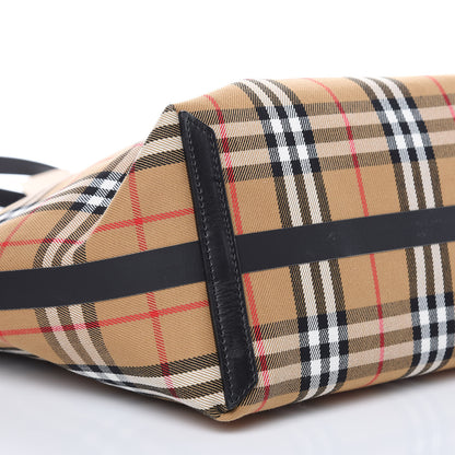 Burberry Vintage Check Medium The Giant Reversible Tote Antique Yellow Bright Red 9 of 15