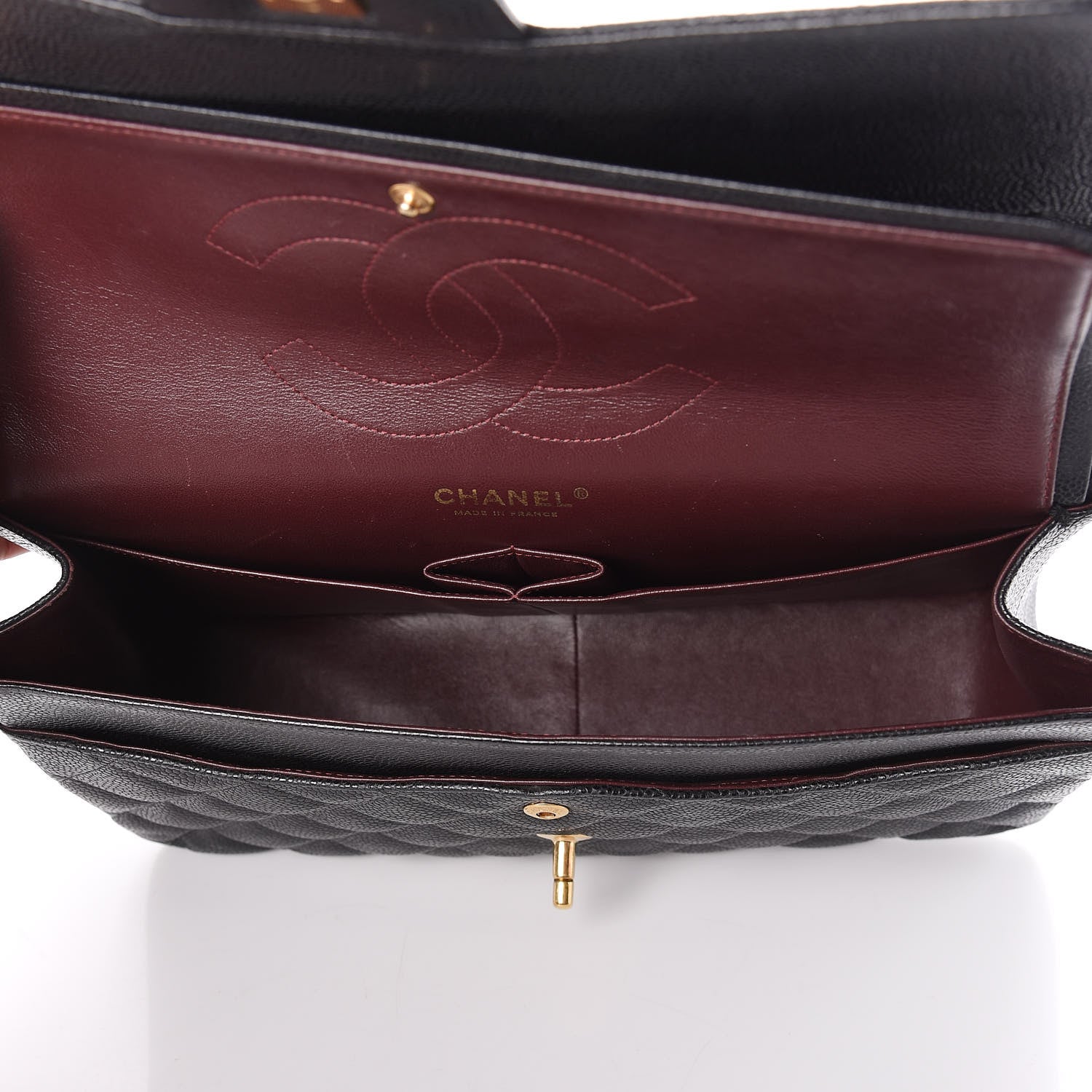 Chanel Caviar Quilted Jumbo Double Flap Black 5 of 17