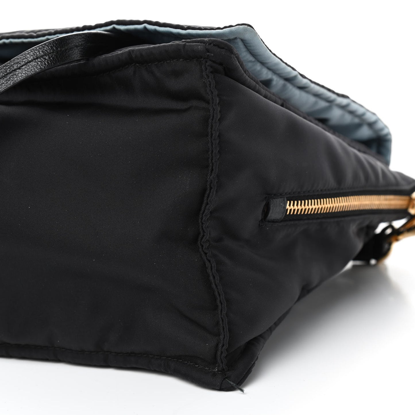 Tessuto Nylon Etiquette Flap Black Soleil