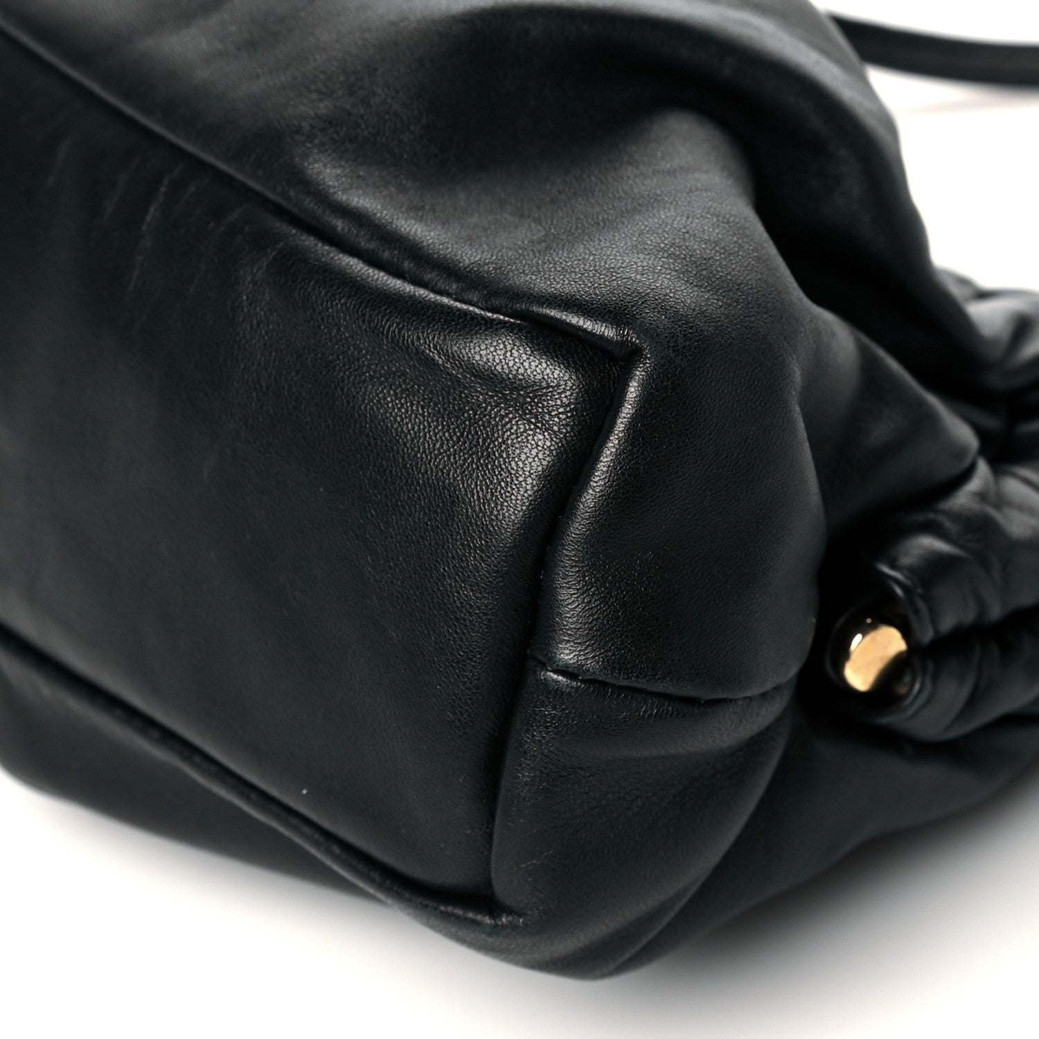 Mansur Gavriel Lambskin Mini Cloud Clutch Black Flamma 9 of 9