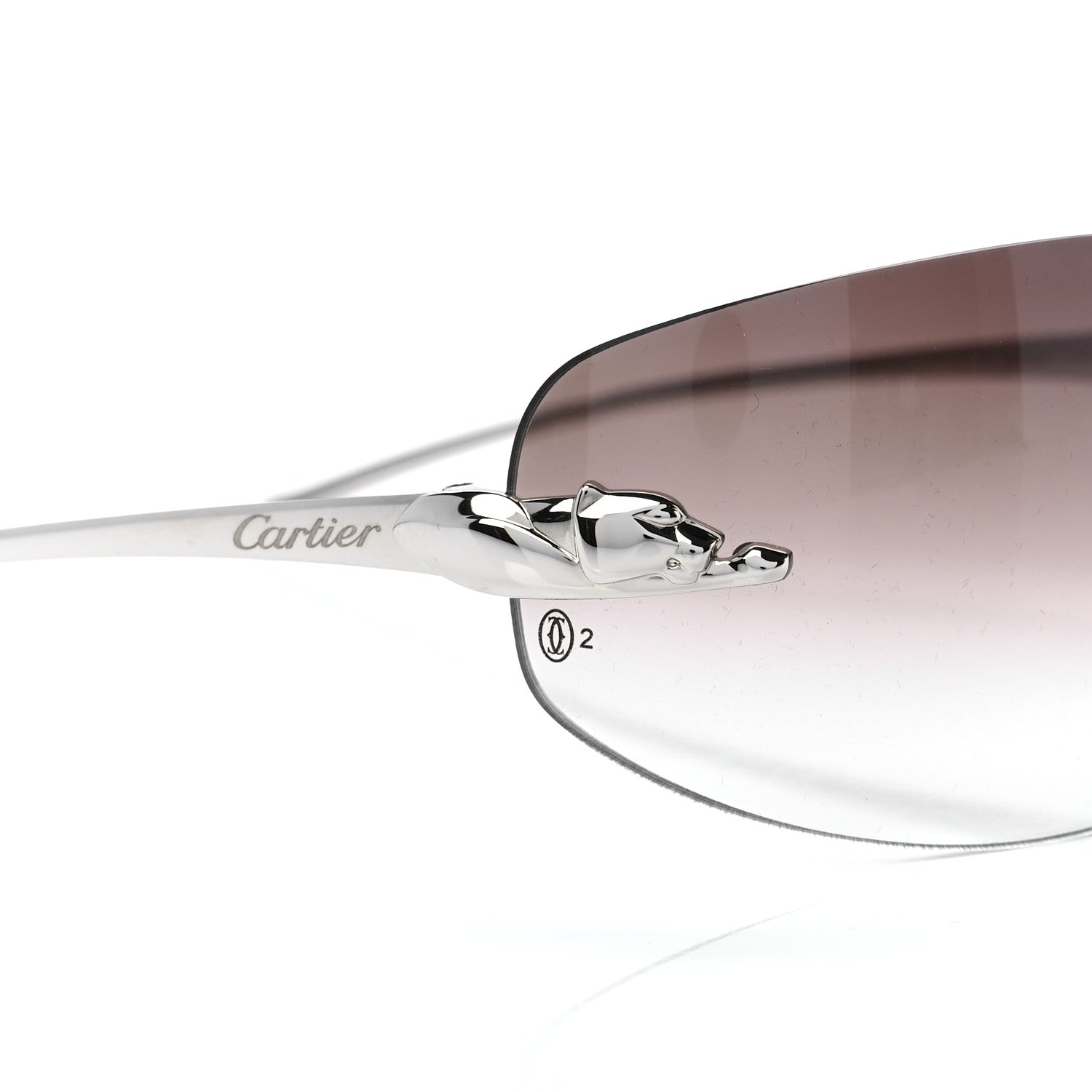 Cartier Panthere De Cartier Sunglasses Grey 7 of 8