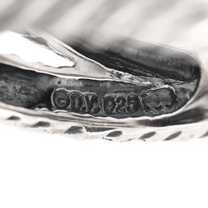 David Yurman Sterling Silver Diamond Black Onyx 11mm Albion Ring 52 6 5 of 6