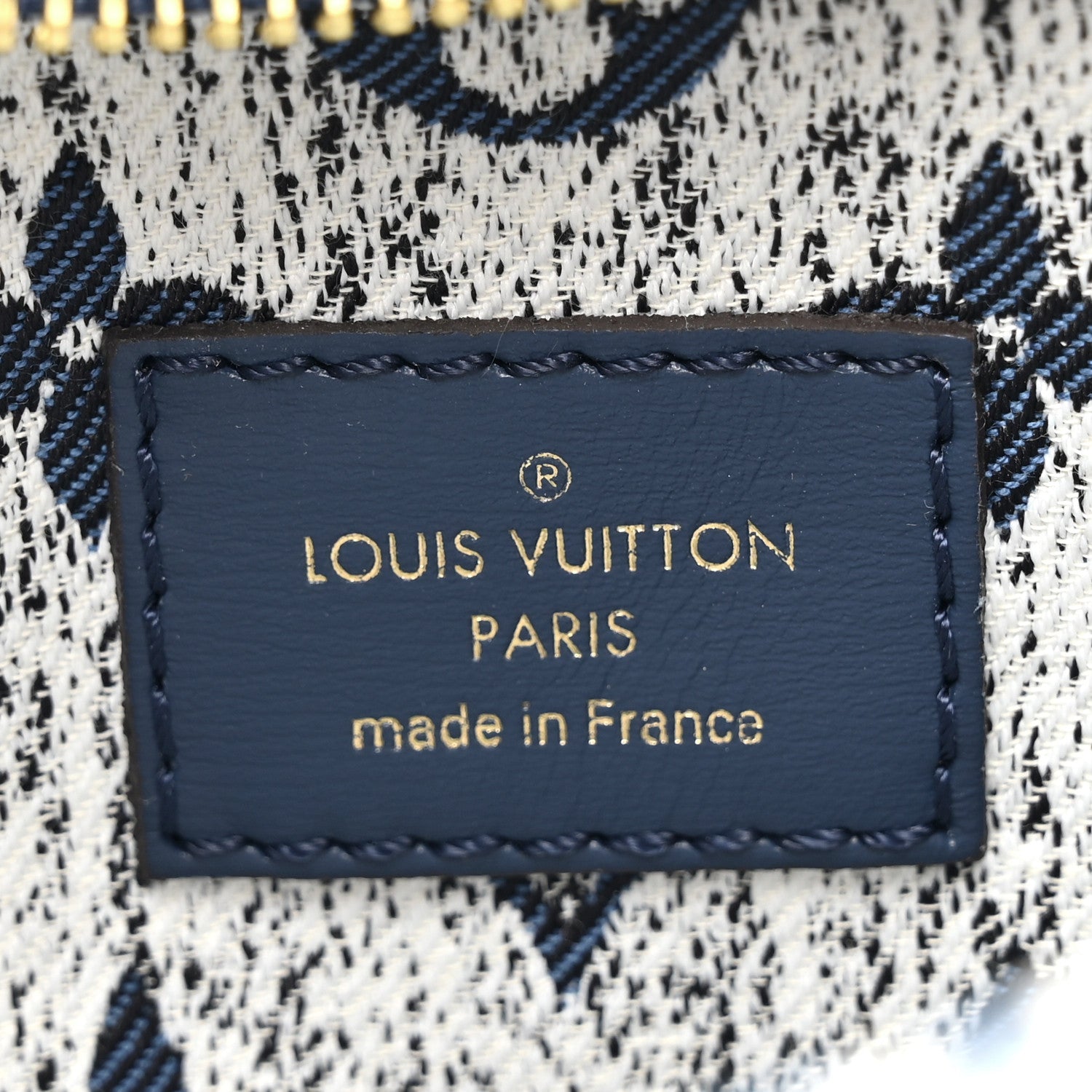 Louis Vuitton Monogram Jacquard Denim Loop Bleu 6 of 9