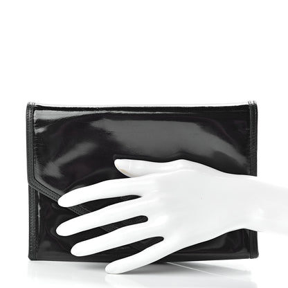 Chanel Patent Envelope CC Clutch Black 2 of 17