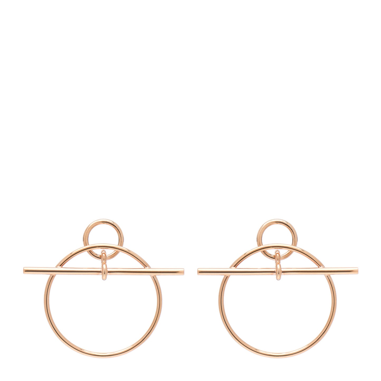 18K Rose Gold PM Loop Earrings