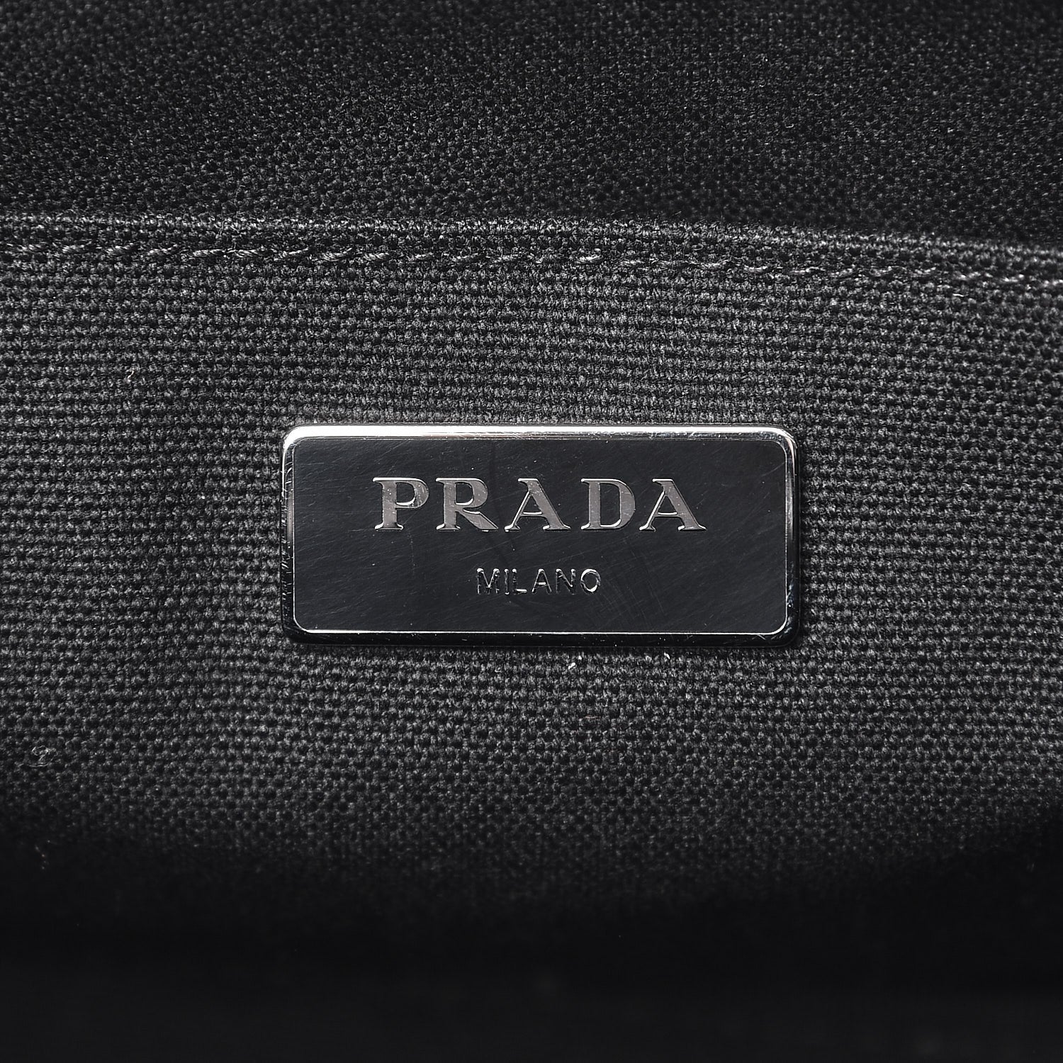 Prada Canvas Canapa Small Piume Tote Nero Black 7 of 8
