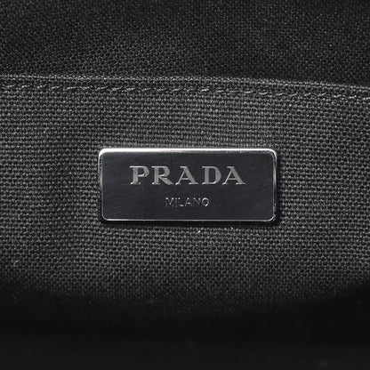 Prada Canvas Canapa Small Piume Tote Nero Black 7 of 8