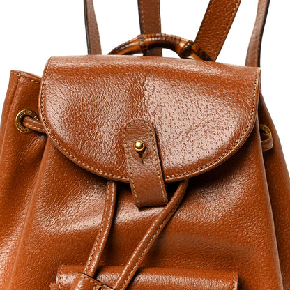 Gucci Calfskin Bamboo Mini Backpack Brown 7 of 9