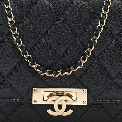 Chanel Caviar Quilted Golden Class Wallet On Chain WOC Black 8 of 10