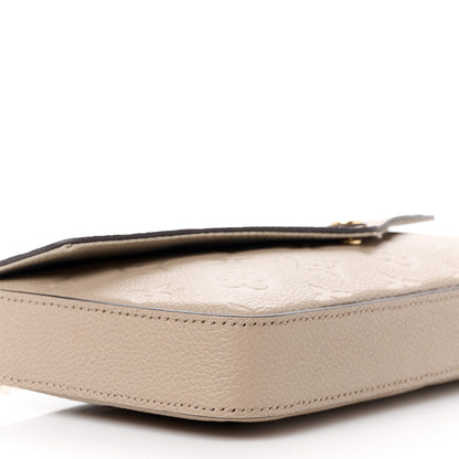 Louis Vuitton Empreinte Pochette Felicie Chain Wallet Tourterelle 8 of 10