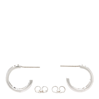 Tiffany Sterling Silver Small Atlas Open Hoop Earrings 3 of 4