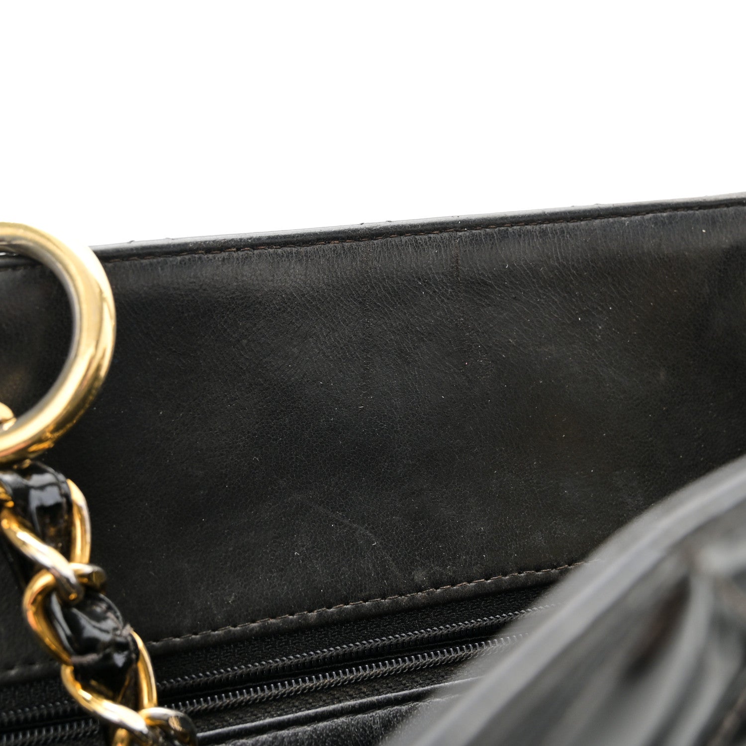 Chanel Patent Quilted Grand Shopping Tote GST Black 16 of 18
