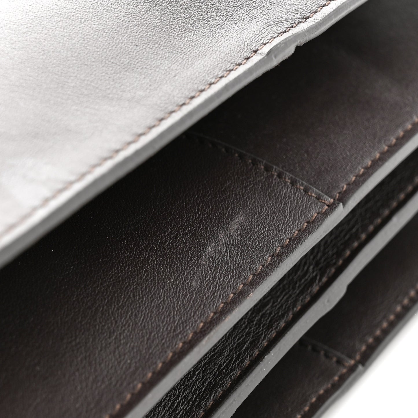 Calfskin Suede Medium Faye Shoulder Bag Carbon Brown