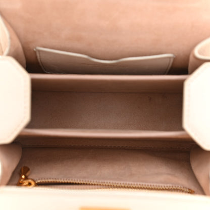 Alexander McQueen Silky Amish Grain Calfskin Box Shoulder Bag 16 White 5 of 12