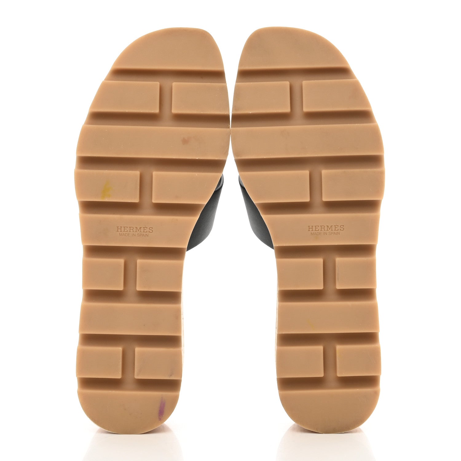 Hermes Calfskin Cork Eze 30 Sandals 37 Black 5 of 16