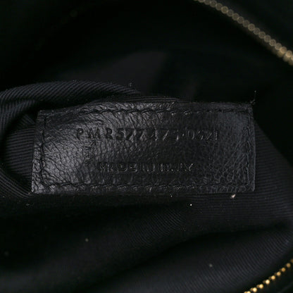 Saint Laurent Lambskin Quilted Medium Loulou Puffer Monogram Chain Satchel Black 8 of 11