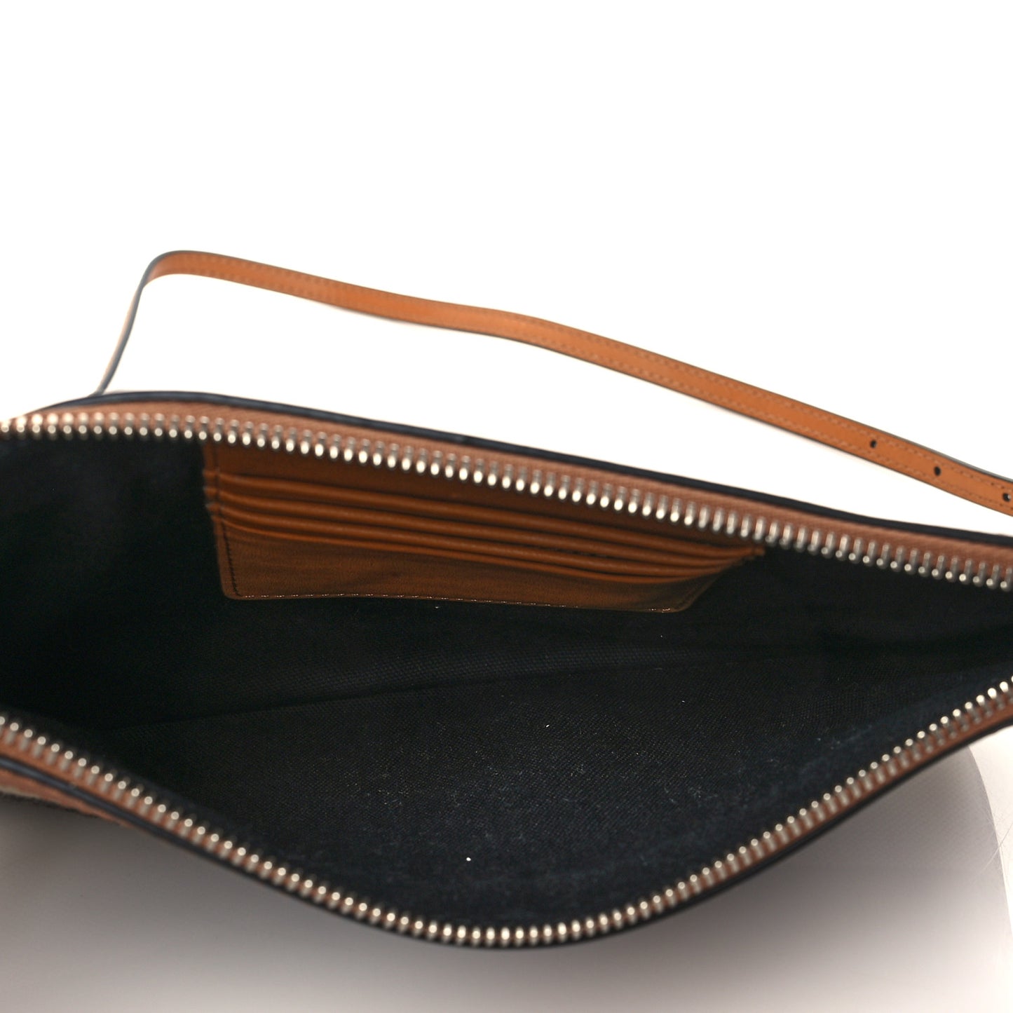 Mega Check Peyton Crossbody Clutch Bag Saddle Brown