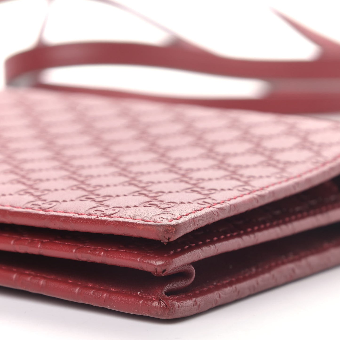 Microguccissima Crossbody Wallet Red