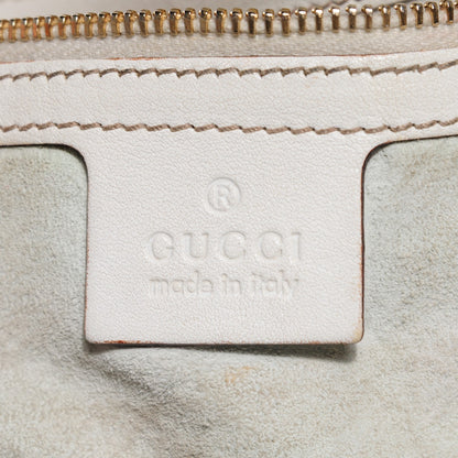 Gucci Ostrich Medium Pelham Shoulder Bag White 6 of 7