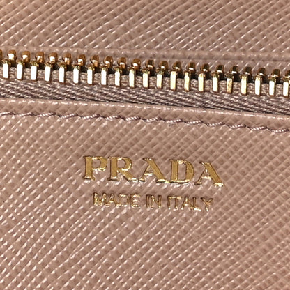 Prada Saffiano Metal Zip Around Wallet Cipria 6 of 6